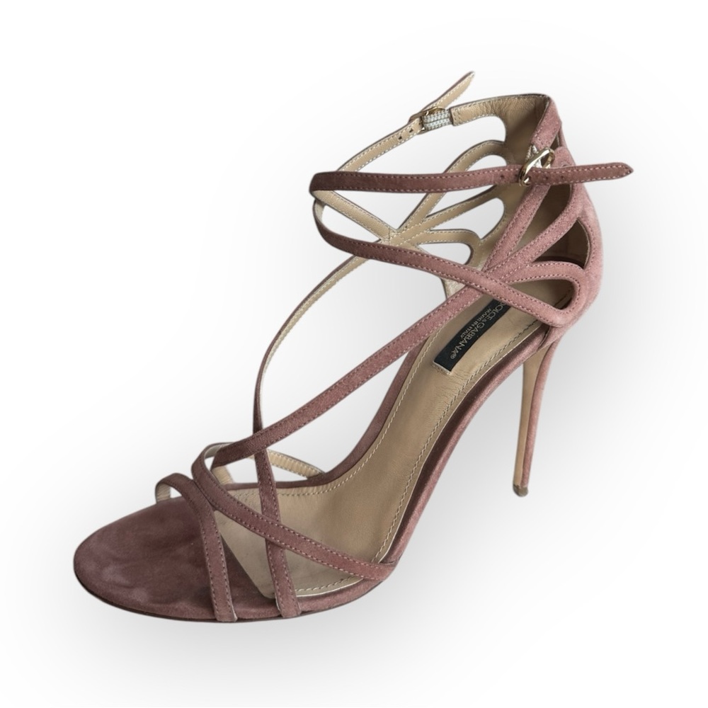 DOLCE & GABBANA Elegant Pink Strappy Heels KEIRA